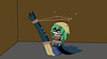 Huntress Wizard Bound and Gagged