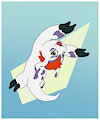Quick Gomamon iPad doodle by BenjiBat