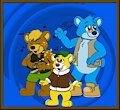 The Beach Bears as drawn by Cugaru