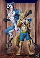 Commission - The Fennec and the Bluejay