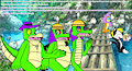 Brok meets the Komodo Bros at the village