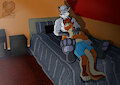 Casual Watching TV by Domafox