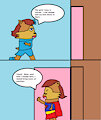Super Squirrel's First Restroom Change