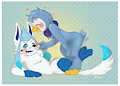 Two cuties! by RexiTheGlaceon