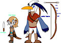 Vivi Otter and Lewis Heron