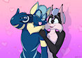 Jazz and Nix Selfie by VinFox