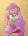 Trisket Brushing Her Tail by Pigfiend
