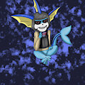 Ghost Vaporeon by RileySkullDragon