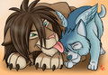 Feng and his pup.