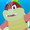 A very friendly underwater ninja