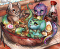 Chibi commission - Bowl of Noodles