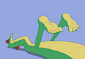 Naked Vector laying