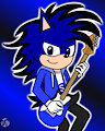 Seb the hedgehog and his super-cool electric guitar