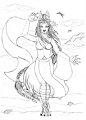Inktober 2021 Day 3:Summer Shigeko by SonicYaoiHaven