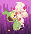Grookey and Alcremie by yosomi