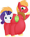 [CM] Big Mac anal vores Rarity by BoysVoreGirls