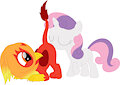 Sweetie Belle takes a whiff by Superporygon
