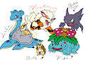 My first ever Nuzlocke team ❤ by Bugglesworth