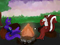 [Old Art] Camping and S’mores, by Jealousberry
