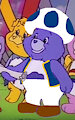 Grumpy Bear as Yvan the Blue Toad by NewMissTrinaMouse