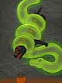 ghost snake candy shake down.