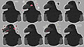 telegram sticker sheet by articinna