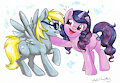 Izzy Moonbow meets Cloud Cuddler by DaMagics