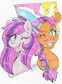 Sweet haze and a new friend by PrincessTwi