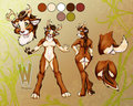 New toon refsheet by Wolfaya