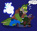 Brok and Tramp Fanart by Jolly