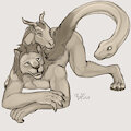 Weretober 25: Chimera by WolfyWetFurr
