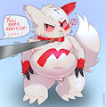 Spoiled Zangoose doesn't want exercise!! by megapDe