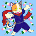 Lucky the Odango Cat by MujiKemo