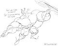 Inktober 9: Throw!
