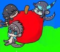 Haruyuki,Shinokai,and Nightlywinter by Crazymixedupfurry