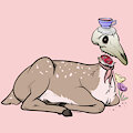 Deerly Late for Tea by Bratcatt