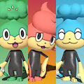 [3D] Elemental SCUBA Monkeys