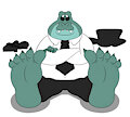 Agent H's feet
