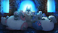 Plush Feeding Time by Stormdragonblueart