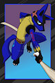 Lucario OC profile card