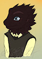 Wolfstein as a Bearded Dragon by CosmicFrost