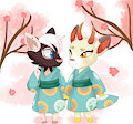 YCH - Bijou and Shino