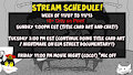 OFFICIAL POMF SCHEDULE - Week 11/7