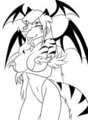 Densetsu as Morrigan WIP