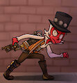 [COMMISSION] Steampunk Moxxie on the Prowl