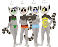 PoM AU - Four gods comparison