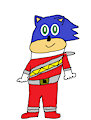 Sonic As Dino Charge Red Ranger