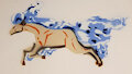 blue flame Rapidash by 624aSecret
