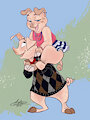 “Piggyback Ride” by Aerosaur83