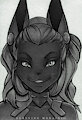 April the Crazy Rabbit Portrait [by DeWhite]